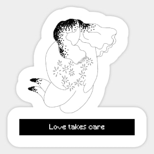 Love Takes Care Sticker